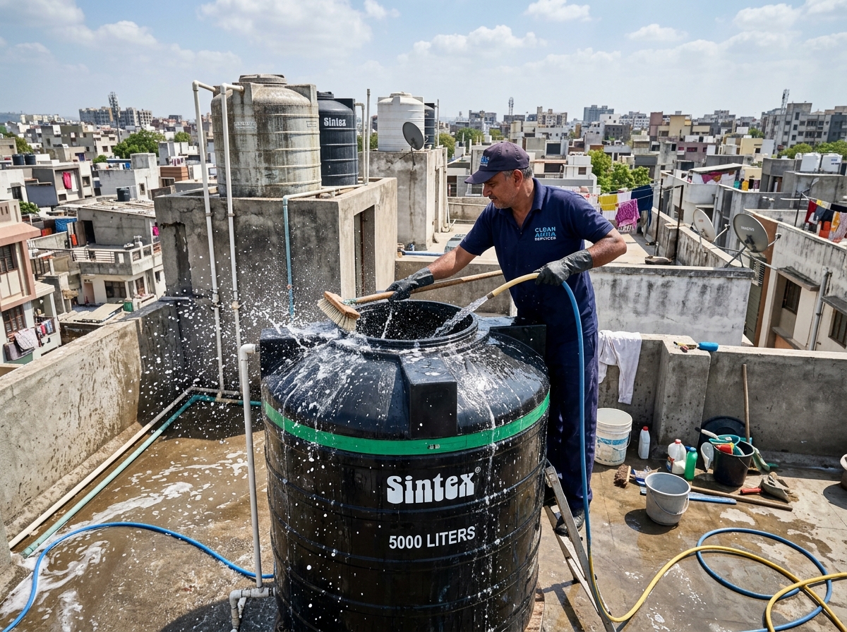 Sintex and Plastic Water Tank Cleaning Hyderabad